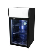 GCDC50 - Refrigerador com propaganda para balcão - exterior e interior preto