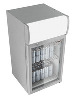 GCDC80 - Theken-Displaykühlschrank - Silber