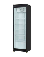 Commercial fridge with glass door