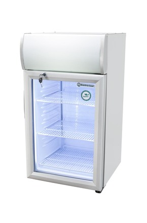 GCDC50 - Refrigerador com propaganda para balcão - prateado