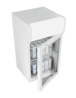 GCDC50 - Refrigerador com propaganda para balcão - branco