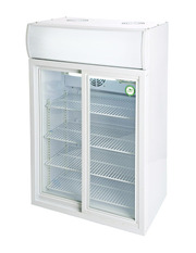 GCDC85 - Refrigerador de visor para balcão e mesa - porta deslizante