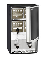 GCBIB30 - Bag-In-Box Dispenser Kühlschrank - 3x10 Liter – offen und befüllt mit 10l-Bags 