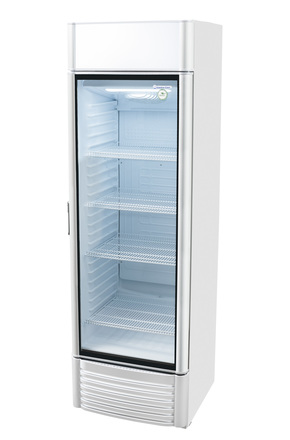 GCDC360 - Refrigerador com propaganda - prateado/branco