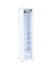 Narrow retro refrigerator with glass door - GCGD175  